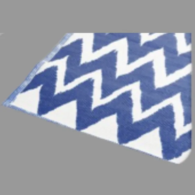 Home & Styling Buitentapijt 90x180cm Zigzag - Campingkleed - Grijs