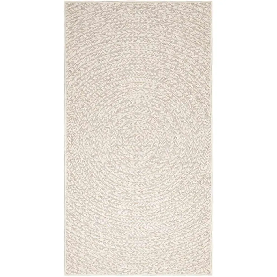 vidaXL Vloerkleed ZIZUR room binnen en buiten 80x150 cm jute look crème, foto 2