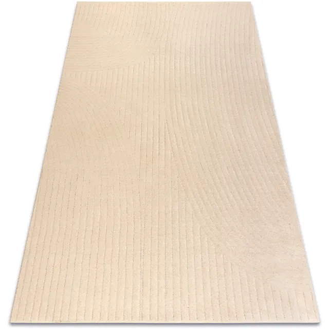 RUGSX Kleden Rugsx Wollen tapijt TEXTURA 488.12.LA100 OSTA - Golven, 200x300 cm Beige