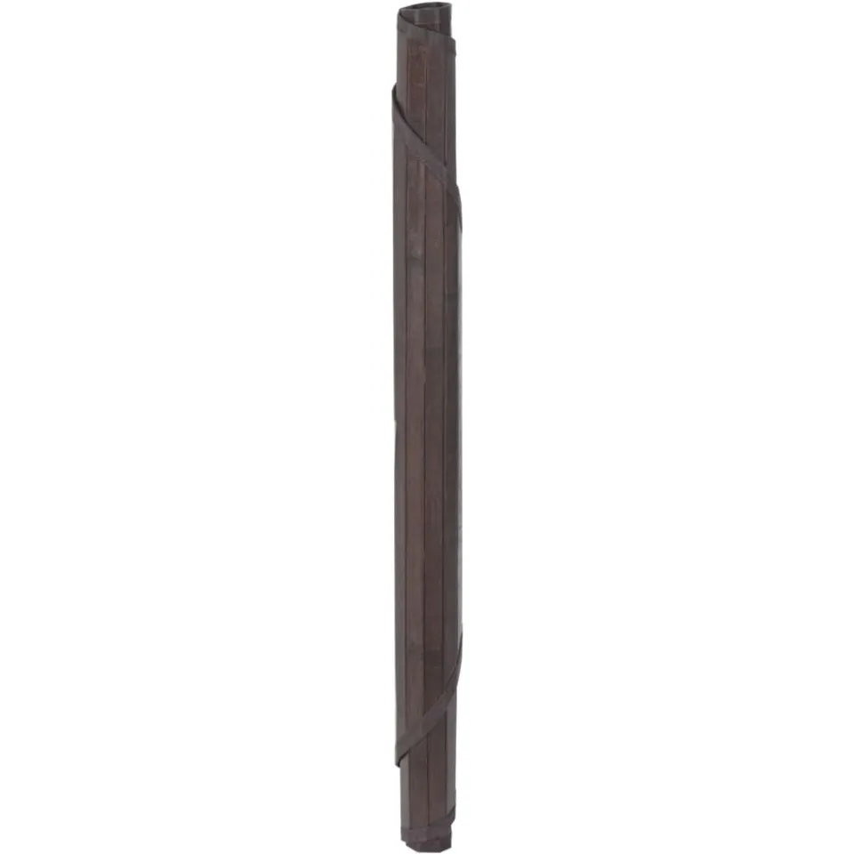 vidaXL Vloerkleed rond 100 cm bamboe donkerbruin bruin, foto 2