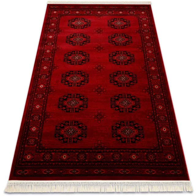 RUGSX Kleden Rugsx ORIENT 6871 tapijt bordeauxrood / zwart Frame, 100x200 cm