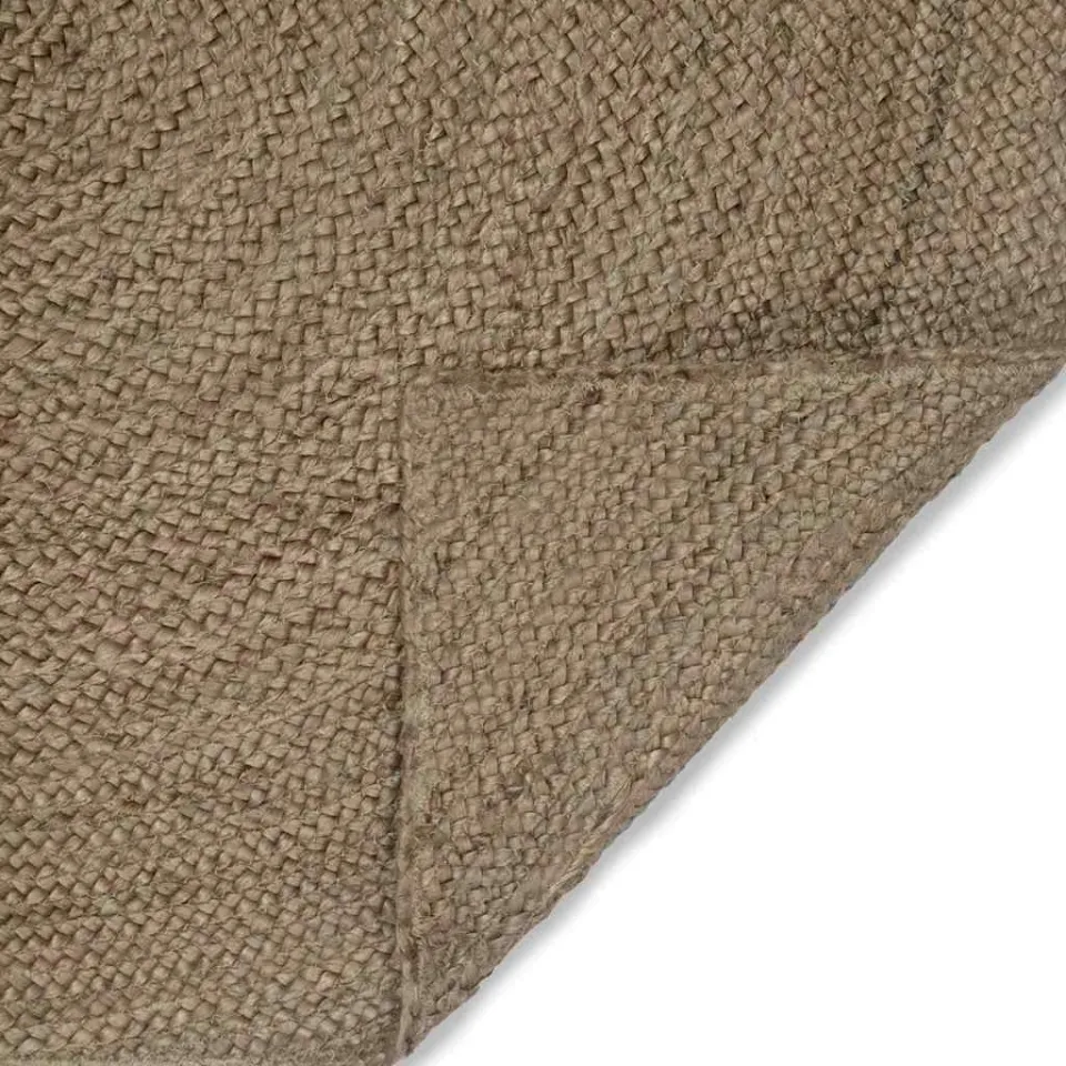 vidaXL Vloerkleden Grijs 120 x 120 cm Jute, foto 3
