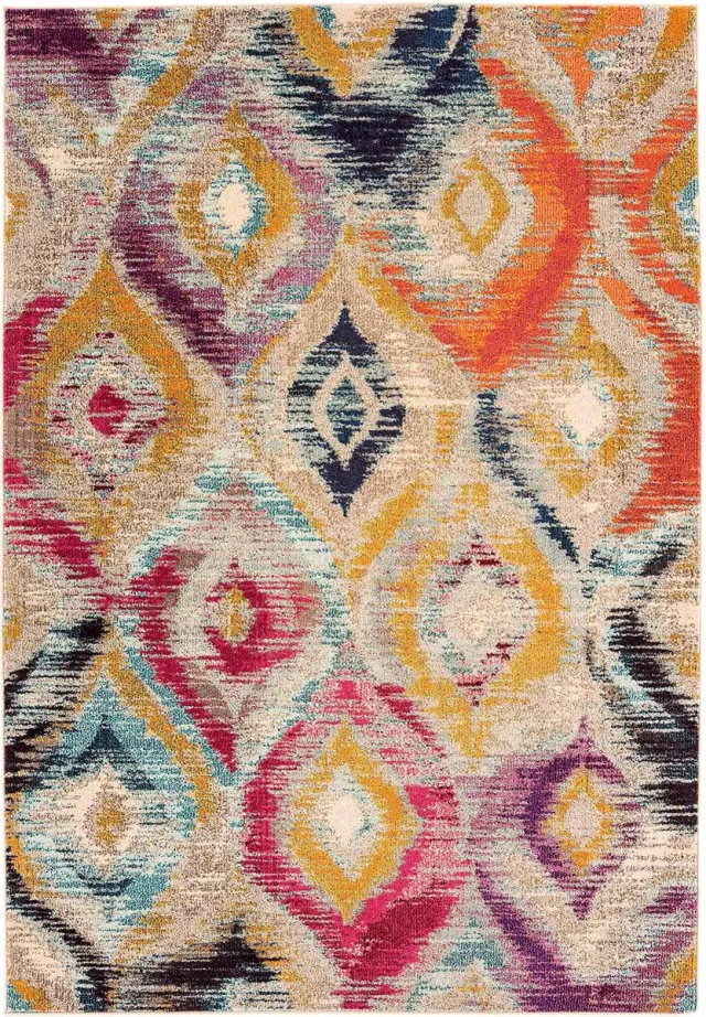 Eazy Living Easy Living - colores-col-08 Vloerkleed - 160x230 - Rechthoek - Laagpolig Tapijt - Modern - Meerkleurig