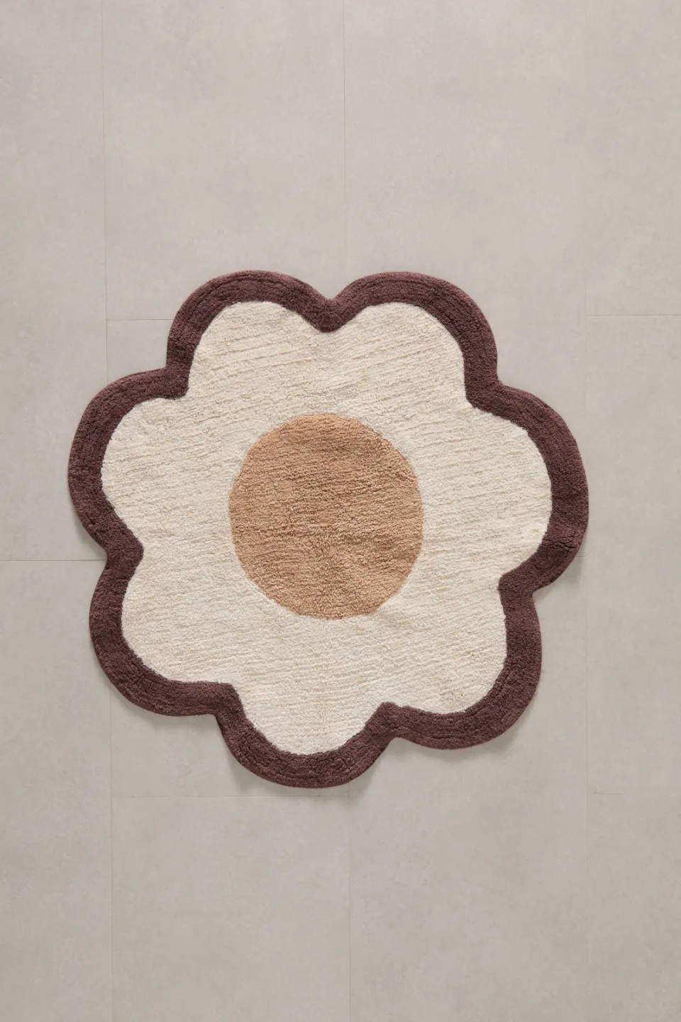 NOUS Kids kindervloerkleed Amelie crème crème/zand/donkerbruin