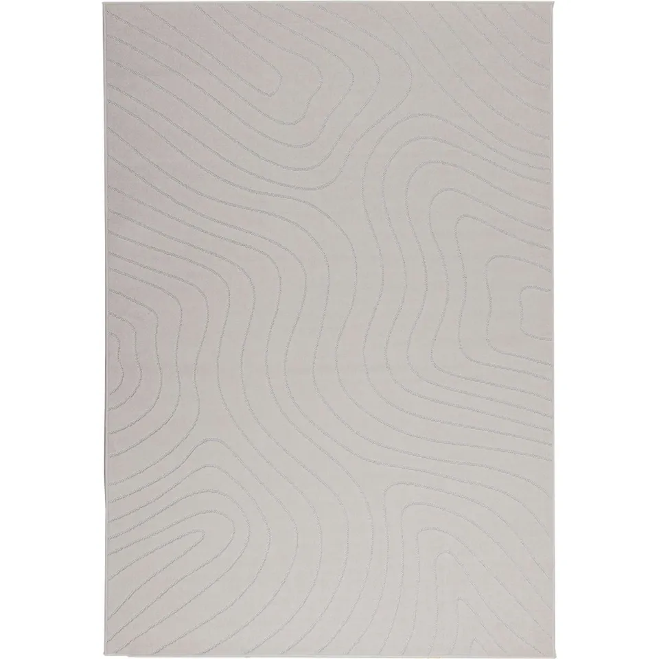 vidaXL Binnen- en buitentapijt PALMERAS Crème 140 x 200 cm Polyester