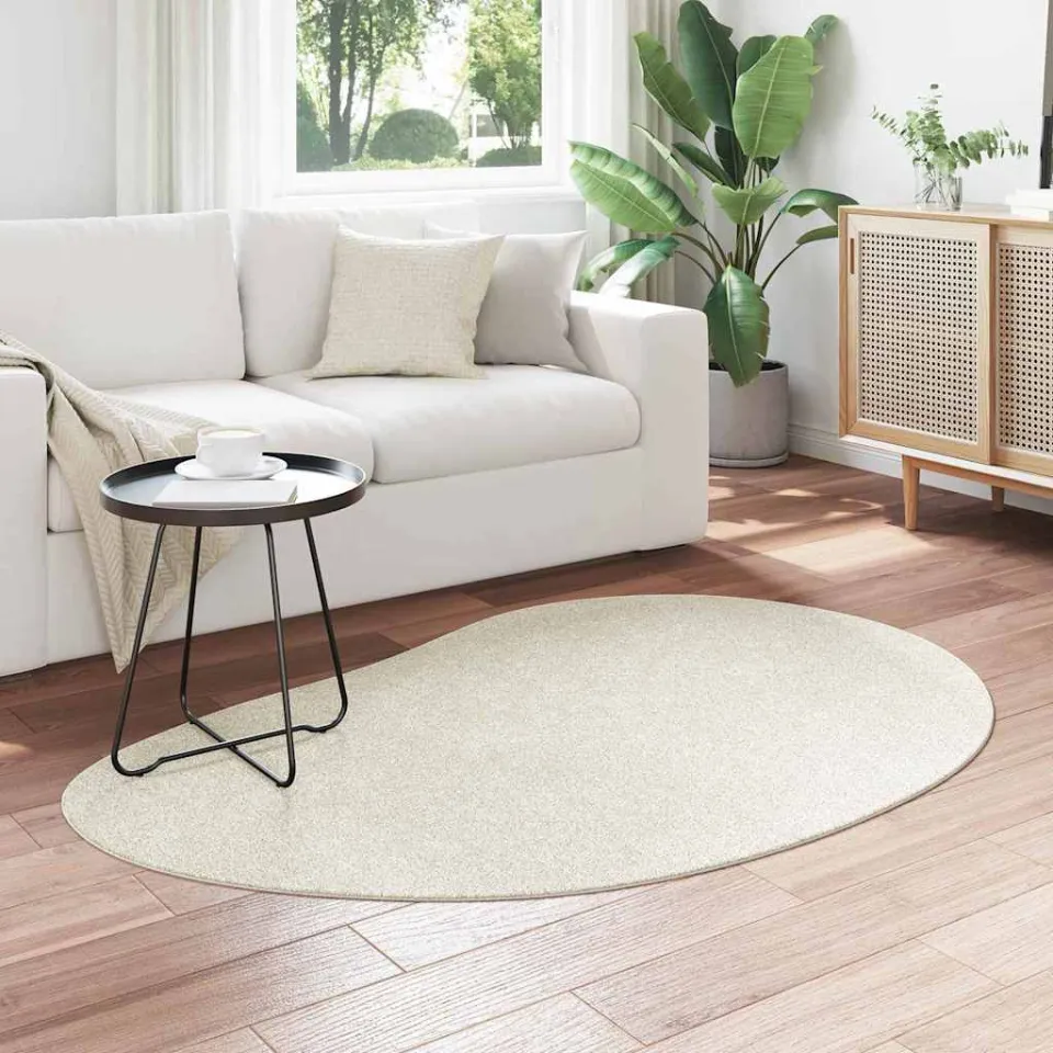 vidaXL Tapijt HUARTE Crèmekleurig 120 x 170 cm Polyester, foto 3