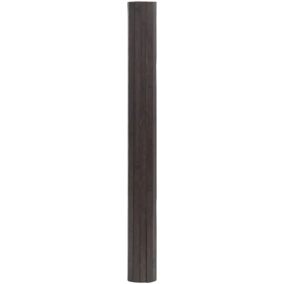 vidaXL Vloerkleed rechthoekig 100x300 cm bamboe donkerbruin bruin, foto 2