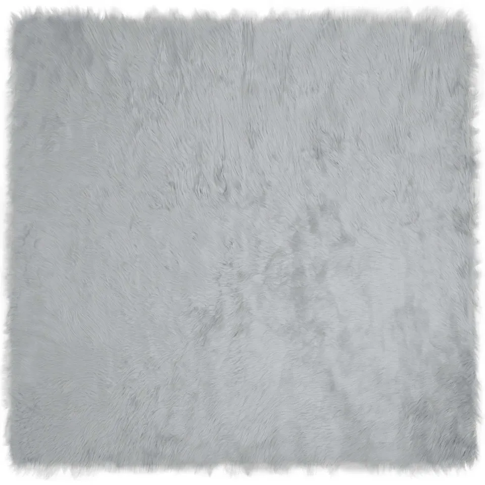 vidaXL Tapijt van imitatie TAFALLA Grijs 200 x 200 cm Polyester