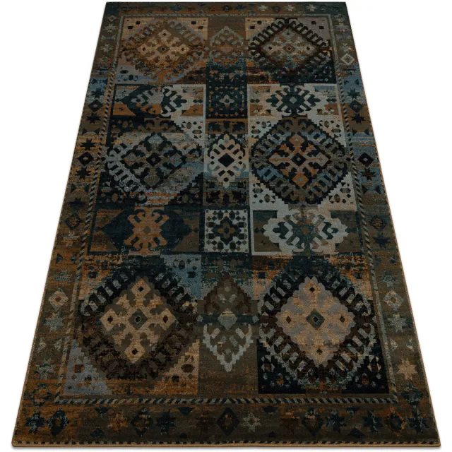 RUGSX Kleden Rugsx Tapijt OMEGA AVAR Kader, ruit, oosters - 200x300 cm Bruin