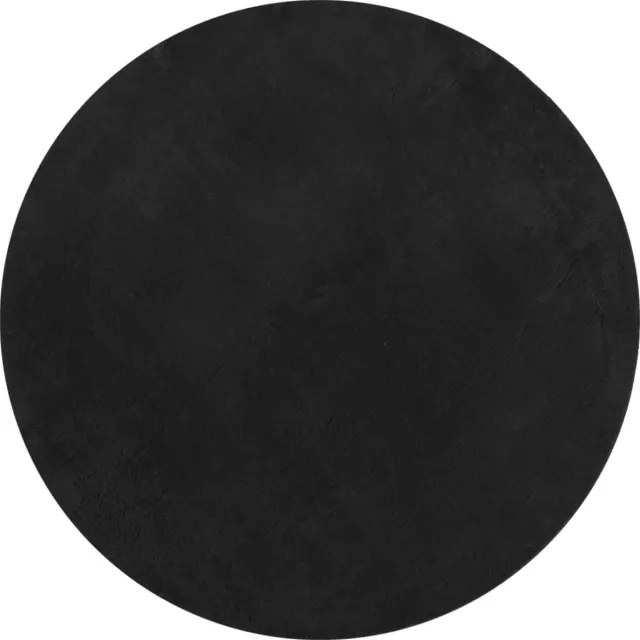 vidaXL Vloerkleed - HUARTE - laagpolig - zacht - wasbaar - Ø - 80 - cm - zwart