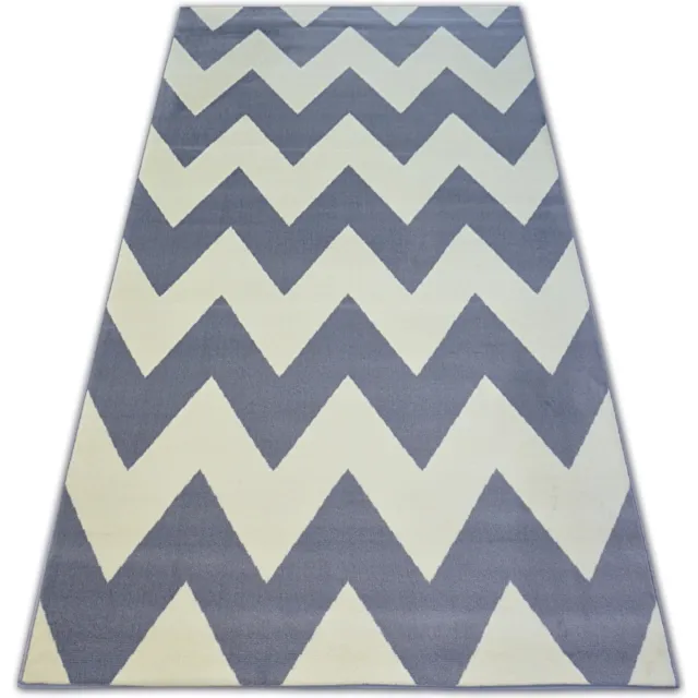 RUGSX Kleden Rugsx Tapijt BCF BASE ZICK 3963 ZIGZAG grijskleuring 140x190 cm