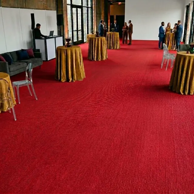 Floordirekt Op Maat Hemaakt Tapijt Sintra - Voor Evenementen & Beurzen - Onderhoudsvriendelijke Loper - Voor Beurzen & Evenementen - Rood - 200 x 100 cm