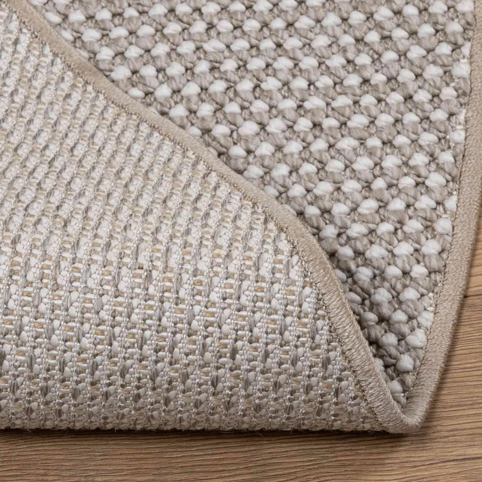 vidaXL Binnen kleed LUGO Crème-taupe Ø 200 cm Polyester, foto 4