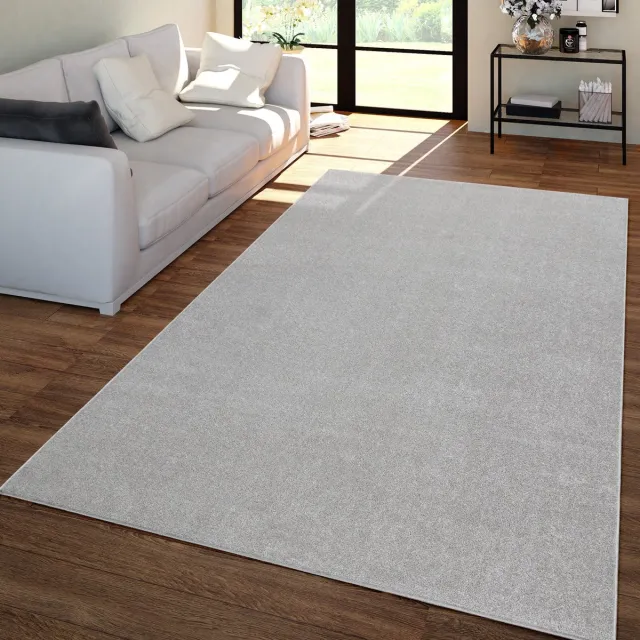 TT Home Woonkamertapijt Kurflor effen design modern en tijdloos 240 x 340 cm Rond 240 x 340 cm Rond grijs