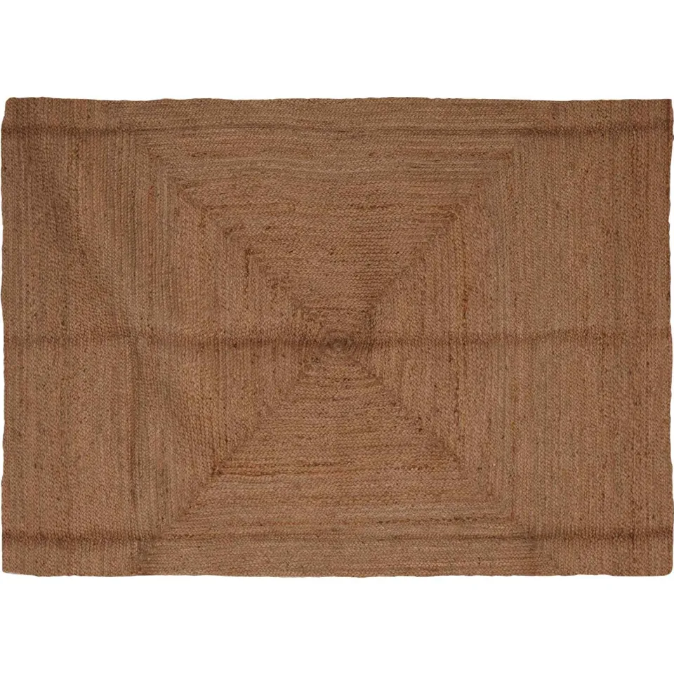 vidaXL Gebied Tapijt Grijs 200 x 290 cm Jute