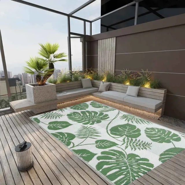 vidaXL Buitenkleed ARAKIL 190x290 cm polypropeen groen