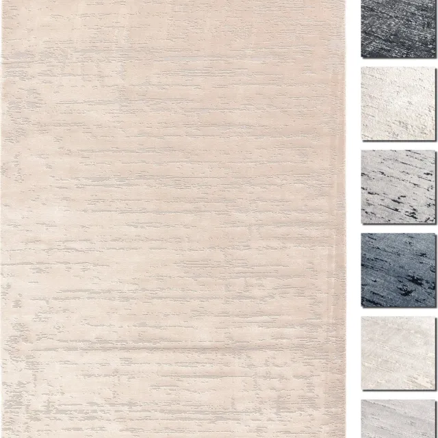 TESSO LIVING LModern Laagpolig Vloerkleed – 155 X 230 cm – Beige – Premium Woonkamer Tapijt – Geschikt voor Vloerverwarming