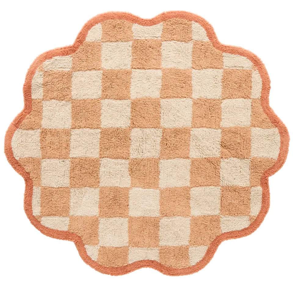 NOUS Kids Soof kindervloerkleed beige oranje beige/oranje/rood