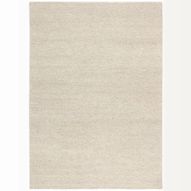 Lino Sera Sumack Vloerkleed Light Grey 250x350cm - Lichtgrijs Vlakgeweven Handgesponnen Wollen Tapijt voor woonkamer, eetkamer, slaapkamer - 2,5 kg/m² - Natuurlijk Luxe Tapijt