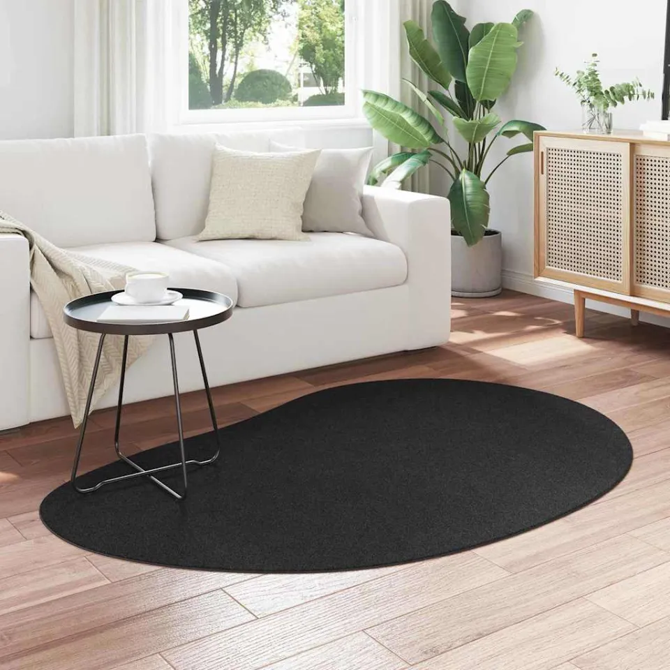 vidaXL Tapijt HUARTE Zwart 120 x 170 cm Polyester, foto 3