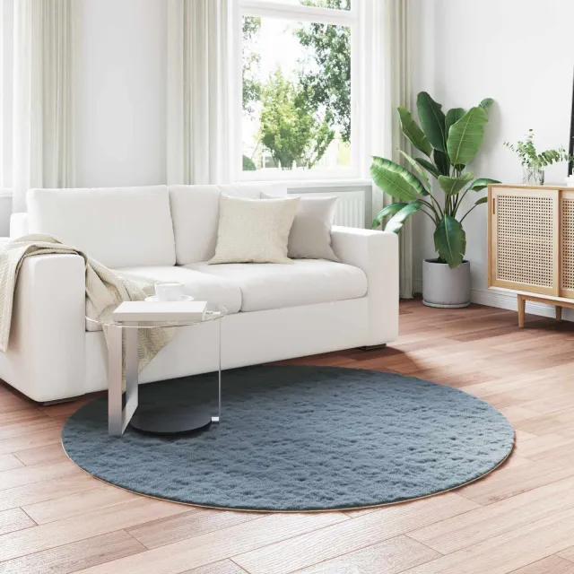 vidaXL Antislip vloerkleed van imitatie konijnenbont OLITE Antraciet, foto 2
