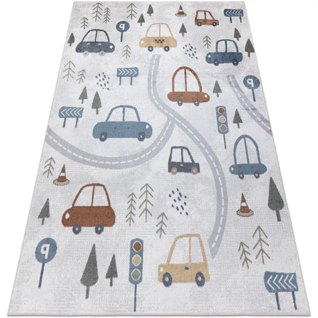 RUGSX Kleden Rugsx Tapijt BONO 8436 Auto's, straat room / 200x290 cm Beige