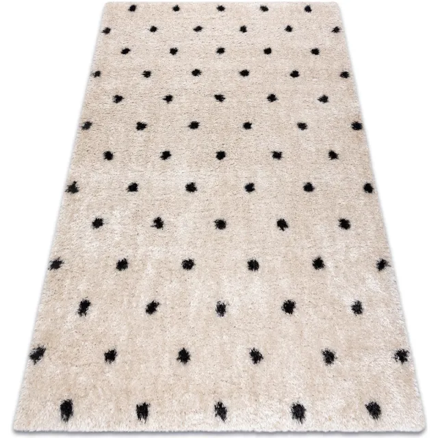 RUGSX Kleden Rugsx Tapijt FLUFFY 2370 shaggy stippen room Beige