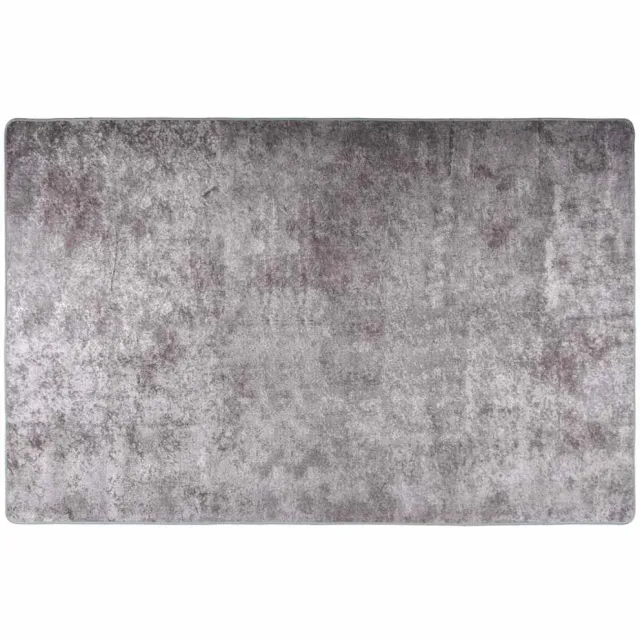 vidaXL Vloerkleed wasbaar 80x150 cm grijs