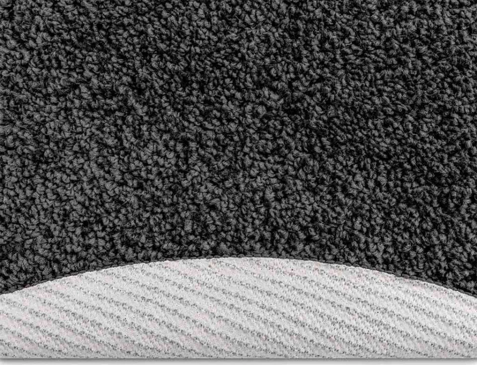 vidaXL Antislip Shaggy Tapijt Donkergrijs 90 x 90 cm PP grijs, foto 4