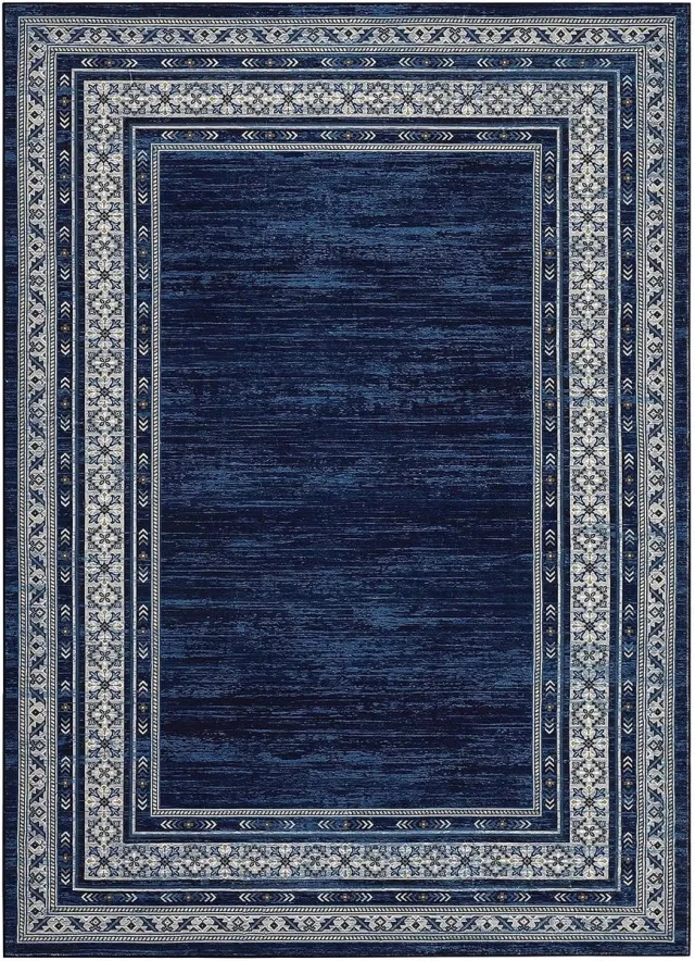 Triumpunpre Vloerkleed Modern Blauw 120x170 cm Fluweel Pearl Velvet Opvouwbaar Woonkamer