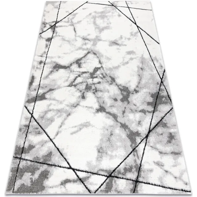 RUGSX Kleden Rugsx Tapijt modern COZY Lina, geometrisch , marmer 80x150 cm Grijs