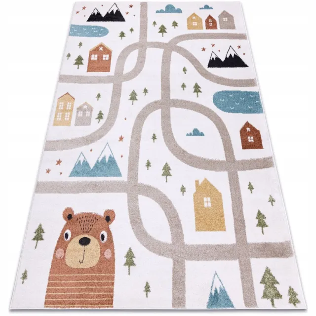 Dywany Łuszczów Kindervloerkleed FUN 140x190 cm - Polar, Wegen, Kremkleurig Multi colour