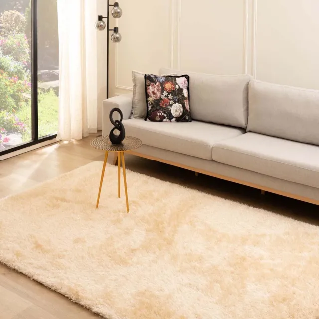 Tapeso Velvet vloerkleed - Posh champagne 280x380