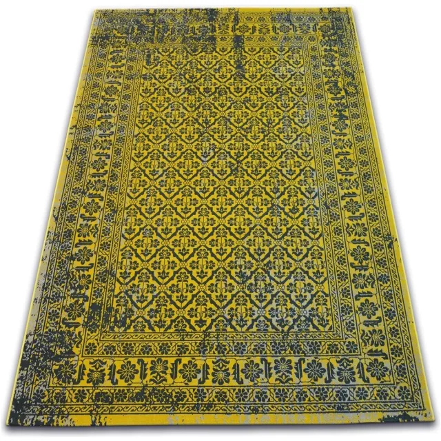 RUGSX Kleden Rugsx Tapijt Vintage Bloemen , 22209/025 Geel 140x200 cm