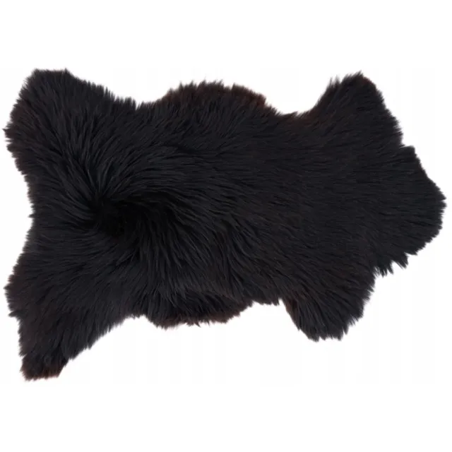 SKÓREX Natuurlijke Bergwollen Schapenvacht - Zwart/Bruin - 100cm