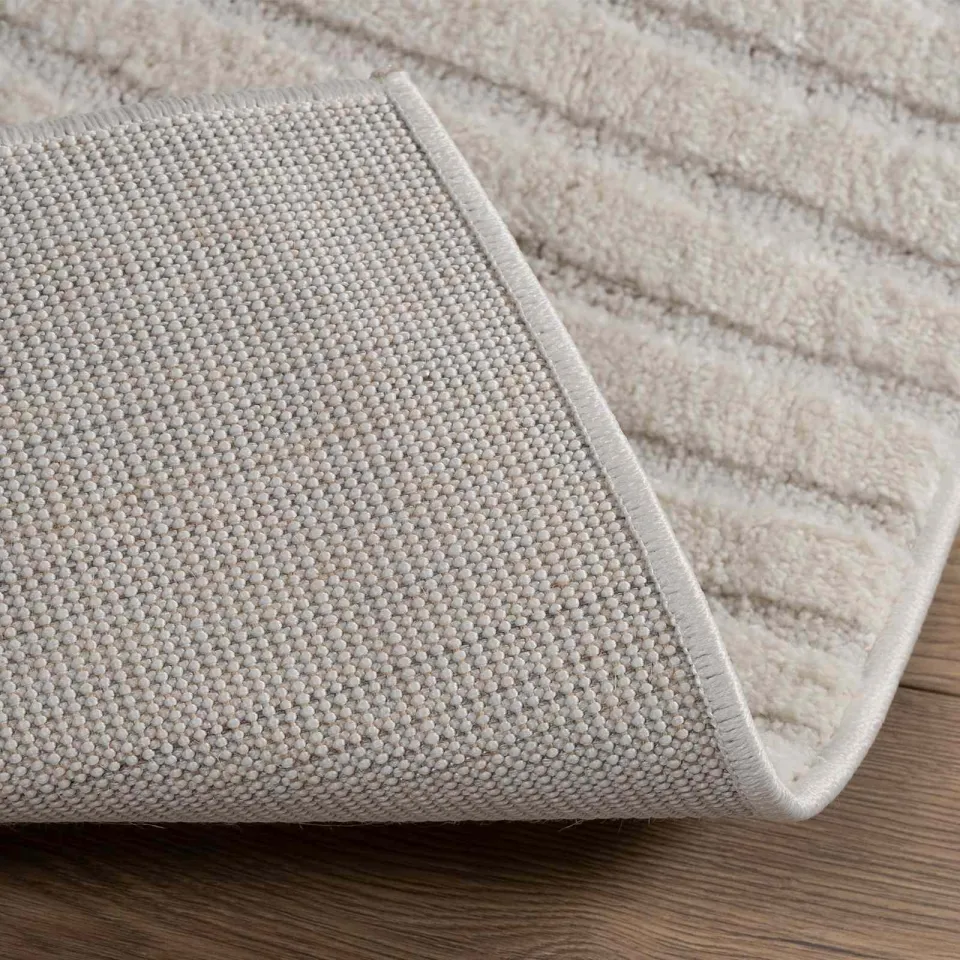 vidaXL Binnen kleed GALATI Crèmekleurig 80 x 200 cm Polyester, foto 4