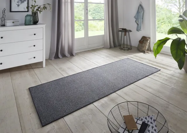 flycarpets Loper - Runner Boucle - Antraciet 67x150 cm