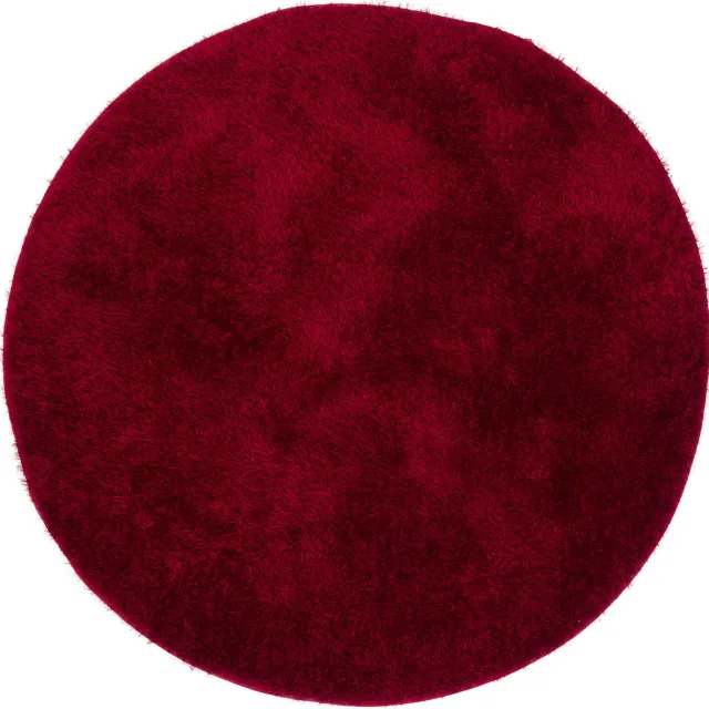 Snapstyle Hoogpolig vloerkleed Feeling Mix Round Rood