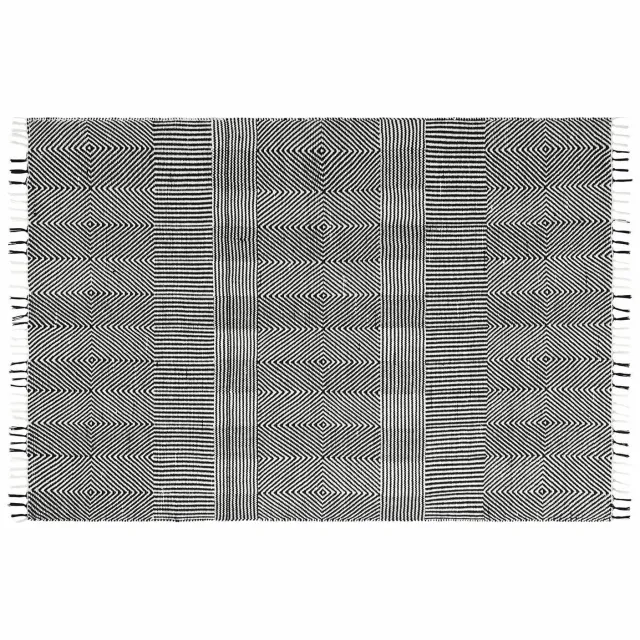 Loberon In- & outdoor vloerkleed Tamworth zwart/wit
