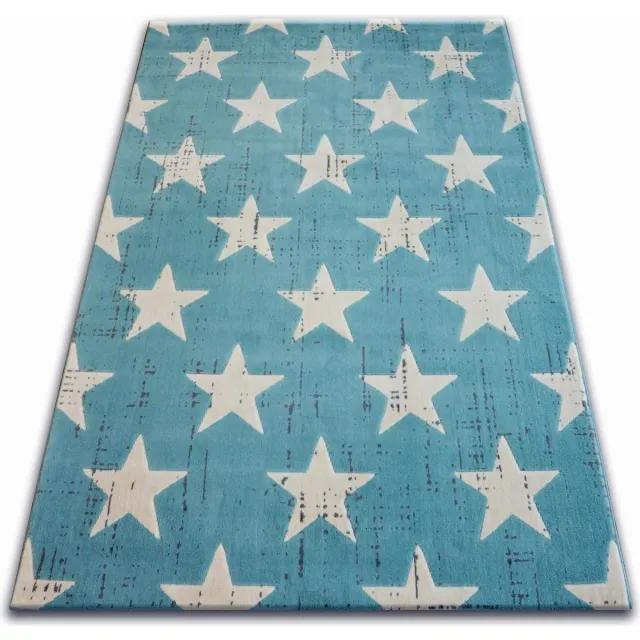 RUGSX Kleden Rugsx Tapijt SCANDI 18209/031 - Sterretje 140x200 cm Blauw