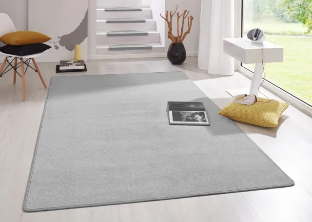flycarpets Uni Laagpolig Effen Vloerkleed - Fancy - Grijs 160x240 cm