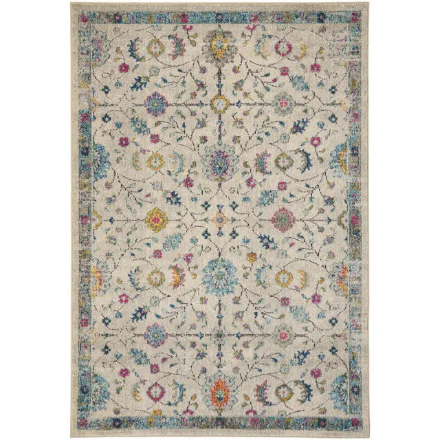 Kwantum Tereza vloerkleed beige Beige#Blauw#Grijs#Multicolor