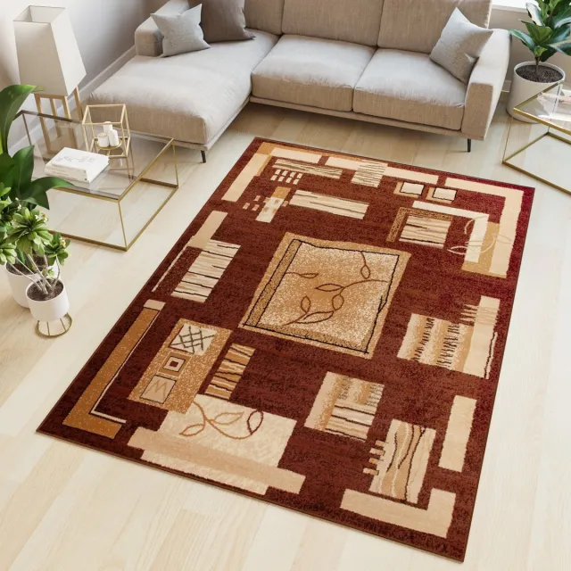 Tapiso Atlas PP Vloerkleed Bruin Klassiek Woonkamer Tapijt Maat- 130x190 Beige Bruin 2