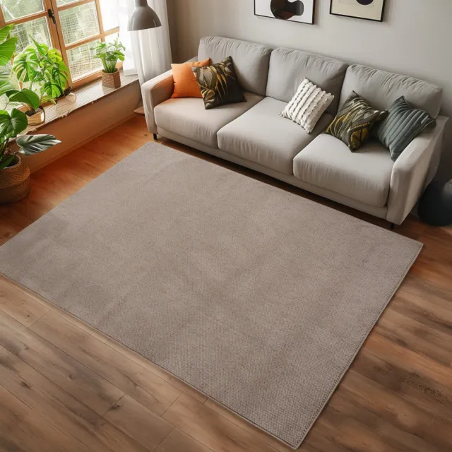 Ayyildiz Helix Vloerkleed Beige 80x250 cm – Effen Laagpolig Tapijt – Modern Machinaal Geweven Vloerkleed voor Woonkamer, Slaapkamer en Keuken
