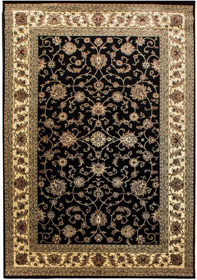 Tapijtenmagazijn Marrakesh – Klassiek Vloerkleed – Zwart – Laagpolig & Oosters Design