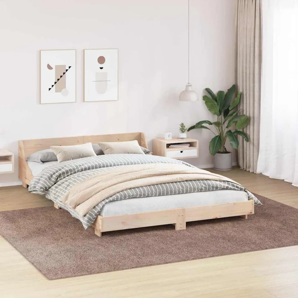 vidaXL Antislip Shaggy Tapijt Bruin 240 x 340 cm PP, foto 2