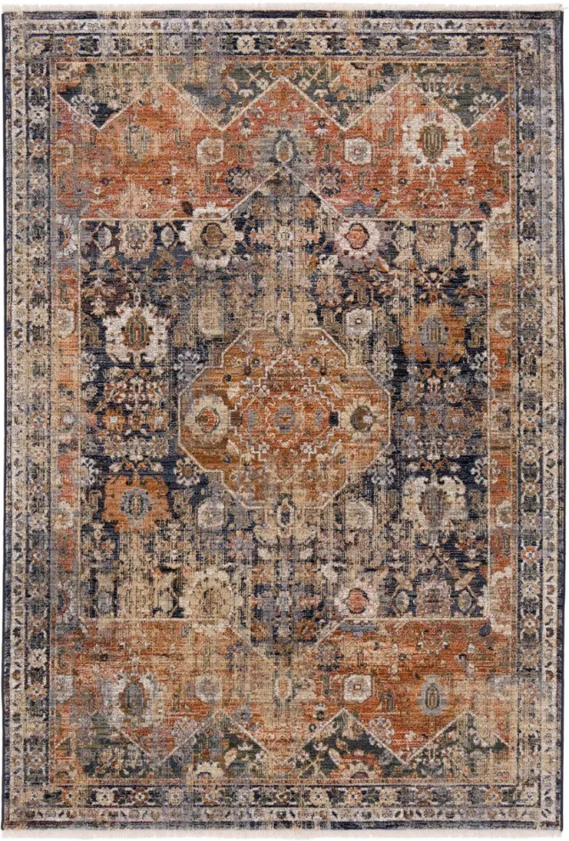 Pergamon Vintage Oosters Vloerkleed Navira Oranje