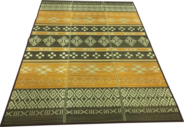 Human Comfort vloerkleed Igusa Nara - igusa riet, japanse stijl - 190 x 300 cm - oranje