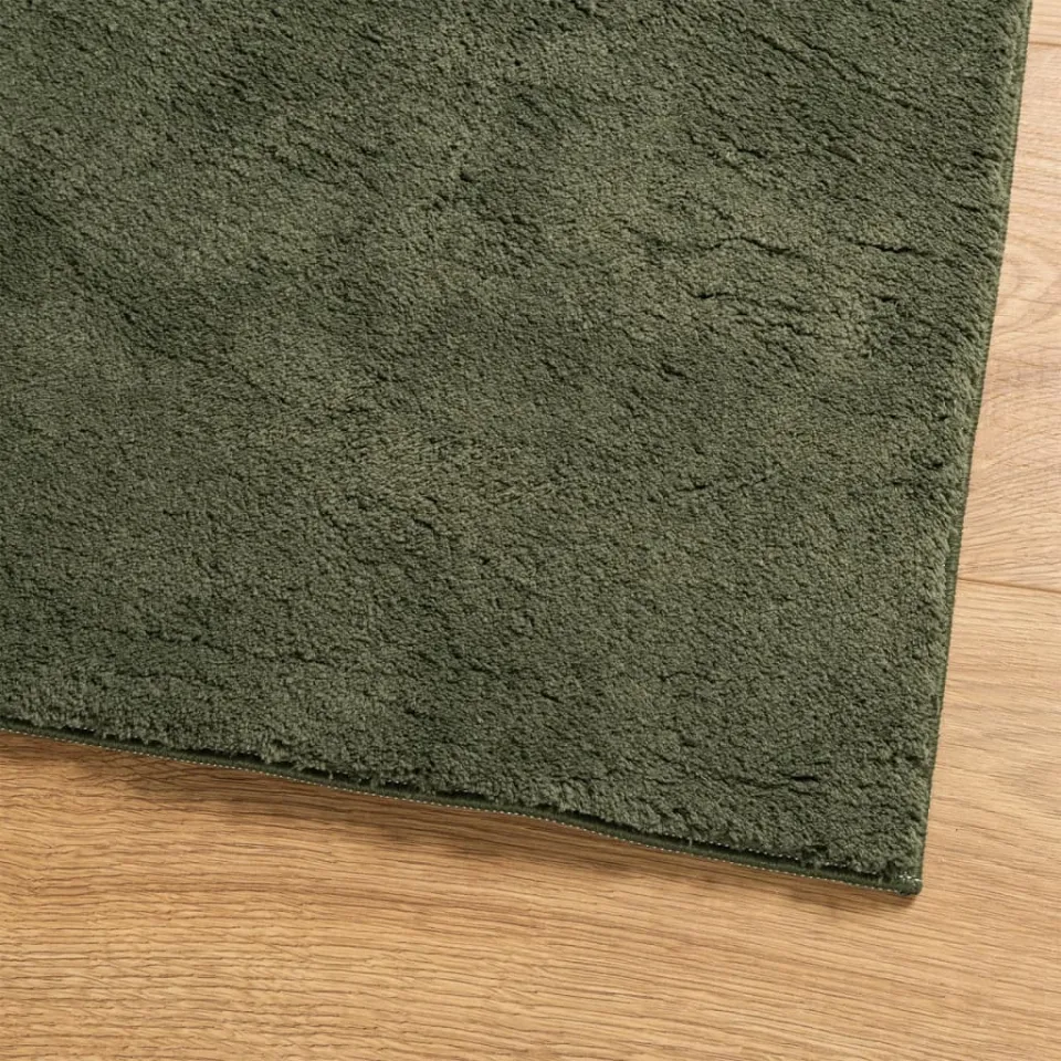 vidaXL Rug HUARTE Green 200 x 280 cm 100% Polyester Plat, foto 4