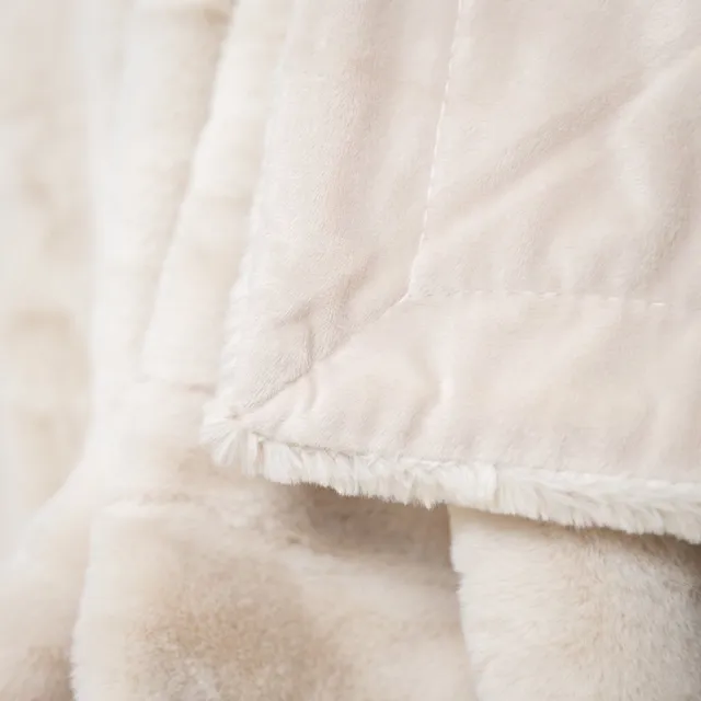 NATURL. Wasbaar plaid - Otis Creme | Comfortabel zacht en warm! - 130x170cm
